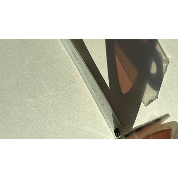 Lele Sadoughi Leopard Cat-eye UV Sunglasses Gold Logo - Picture 12 of 15